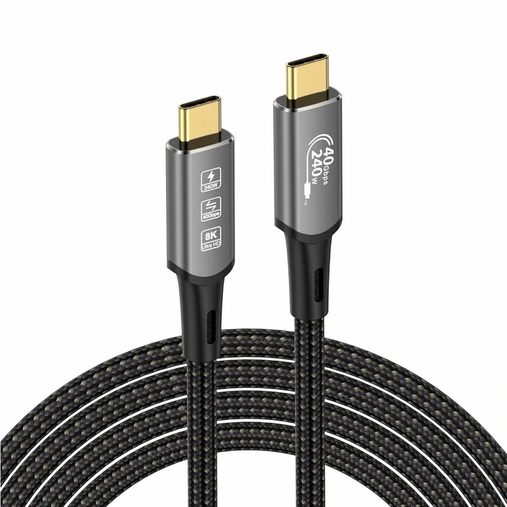 3.3ft USB4 cable, 8k Display / 40Gbps Data Transfer / 240w Power Delivery